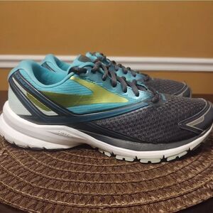 Brooks Launch 4 Women's Running Shoes Gray Green